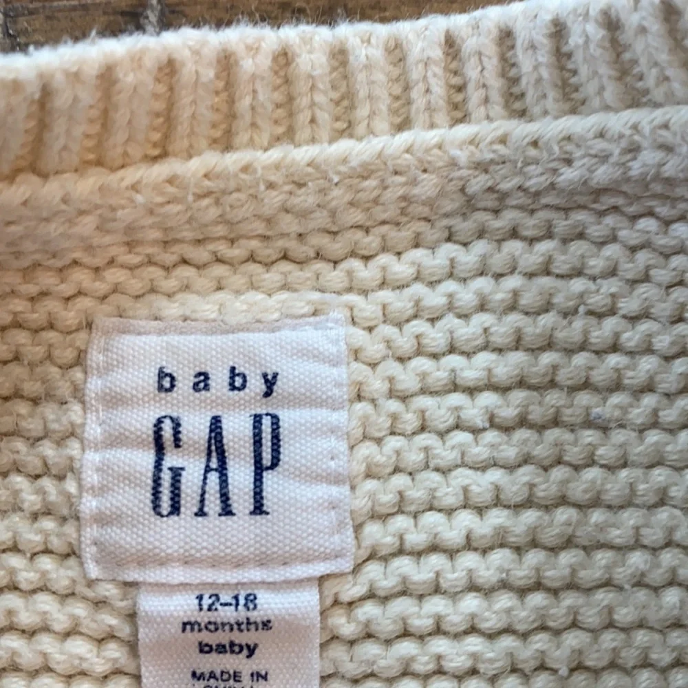 Baby gap cotton sweater pink‎ ivory
